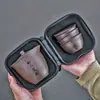 Conjunto de Chá Presente Conjunto de Chá Portátil para Viagem Zisha Vidro Copo Rápido Copo de Justiça Uma Panela Seis Copos Separação de Água e Chá Conjunto Completo