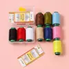 Mini Kit de Costura Portátil para el Hogar Kit de Costura de Alta Calidad para Dormitorio Set Práctico Hilo de Coser Reparación Herramientas Coloridas
