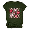 Amazon ebay estación independiente tendencia de ocio estás angustiado camiseta de manga corta para mujer con cuello redondo estampado camiseta básica