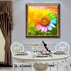 Pintura de Diamantes Girasol dormitorio flor pequeña Nuevo Punto de cruz comercio exterior transfronterizo venta caliente mayoreo