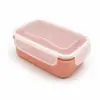 Caja de almacenamiento de mini refrigerador redonda, lonchera pequeña, lonchera de cocina, caja de almacenamiento de plástico, caja sellada rectangular