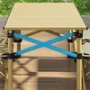 Juego de mesa y silla plegables para exteriores, silla reclinable para camping, picnic, montaje de puesto interior, barbacoa, portátil para viajes en coche