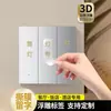 Pegatinas de Etiquetas para Interruptores, Pegatinas de Etiquetas 3D para Interruptores de Luz, Luminiscentes en la Oscuridad, para Hoteles, Restaurantes, Oficinas, Uso Doméstico, Etiquetas Despegables