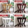 Mesa de café pequeña de madera maciza, mueble auxiliar simple, mesa redonda pequeña de doble capa, mesa lateral para sofá de sala de estar estilo chino, mesa de esquina, mesa redonda estilo americano