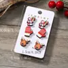 Brincos de Madeira de Natal Novos Transfronteiriços Criativos Distintivos Desenho Animado Terno de Papai Noel Rena Brincos para Mulheres