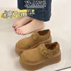 Zapatos de Cuero Genuino de Cobertura Total Estilo Birkenstock con Suelas Gruesas que Aumentan la Altura y Son Cómodos para los Pies, Mocasines Casuales Nuevos de Primavera 2026 para Mujer