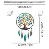 Atrapasueños Árbol de la Sabiduría Color Nuevo Transfronterizo Acrílico Plano 2D Colgante Decoración de Pared de Fondo para Porche