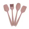 Espátula de silicona todo en uno, espátula para pasteles, cuchillo para mantequilla, brocha para aceite y juego de herramientas para hornear (cuatro piezas)