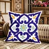 Nueva Funda de Cojín para Sofá y Funda de Almohada Estilo Étnico Bohemio al por Mayor para Ambiente de Casa de Huéspedes, de Nueve Puntos, para Ocio en Casa