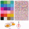 Juego de cuentas de arroz de vidrio con alfabeto inglés transfronterizo de Amazon, joyería infantil de bricolaje, cuentas de arroz, cuentas de arcilla de cerámica blanda
