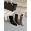 Botines Gruesos Retro de Gamuza Ajustados al Tobillo para Mujer, Nuevos Botines Martin Marrones Otoño/Invierno 2025, Botines de Tobillo Estilo Francés Occidental