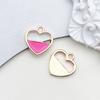 1 colgante de gota de aceite rosa rojo a través de aretes de aleación joyería diy hecho a mano materiales para accesorios caseros una variedad de estilos