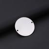 Placa de matrícula de acero inoxidable, Llavero de acero inoxidable, Material en blanco para láser, Accesorios para llaveros, Accesorios de joyería brillantes, Colgante
