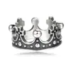 Anillos de corona de acero de titanio al por mayor de fábrica Anillo de corona de acero inoxidable HFJ82
