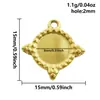 Acero Inoxidable 304 Estilo Palacio Francés Rombo Colgante para Mujer Hecho a Mano DIY Collar Pulsera Colgante Accesorios de Joyería Stock Listo