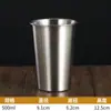 Taza de cerveza de acero inoxidable 304, taza de jugo, taza resistente a caídas, taza portátil de una sola capa comercial, taza para café, bebida fría, taza para enjuague bucal