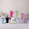 Copo Infantil de 14oz com Alça, Venda Quente, Portátil para Carro, Multicor, Mini Copo de Carro com Canudo, Copo de Presente