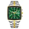 LIGE/Transfronterizo Nuevo Reloj de Cuarzo para Hombre Reloj de Negocios para Hombre Resistente al Agua Calendario Luminoso Correa de Acero Inoxidable Reloj de Pulsera Dorado Blanco