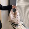 Bolso de Moda y Popular Corea del Sur Bolso Floral Bolso de Nylon de Gran Capacidad para Mujer Bolso Cuna Bolso de Mano