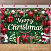Feliz Natal Pano Decorativo de Natal Decoração de Atmosfera Pano Pendurado Nova Versão 2025 Amazon Tapeçaria de Poliéster