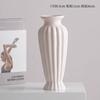 Shumen Blanco Nórdico Boca Grande Simple Cerámica Decorativo Jarrón para Flores Secas Flores Acuáticas Sala de Estar Arreglos Florales Decoración de Escritorio