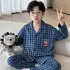 Pijama para niño primavera y otoño 2026 modelo nuevo, algodón puro, conjunto fino de manga larga para niños, niños y adolescentes, nueva colección de otoño