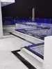 Perfil de aleación de aluminio con ranura para vidrio sin marco y ranura en forma de U Barandilla de balcón Barandilla fija expuesta al exterior del ático