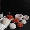Molde para Velas de Flor de Peonía Grande Estéreo Flor de Hibisco Tamaño Grande Mediano Pequeño Molde de Silicona para Yeso