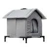[Diversión con él] Nido Grueso Personalizado para Gatos Callejeros Exterior a Prueba de Viento e Impermeable Invierno Cálido y a Prueba de Frío Exterior Cerrado