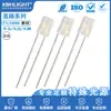 F5/5MM cabeza plana sin marco niebla monocromática LED en línea cuentas de luz indicadora pies largos pies cortos luminoso tubo de dos niveles led