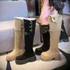 Botas de ciclismo de tacón alto con plataforma para mujer, nuevo estilo otoño 2026, forradas de felpa, botas largas de tacón alto hasta la rodilla, doble uso, botas largas elegantes y a la moda