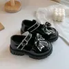 Zapatos Mary Jane de Cuero para Niña Otoño Lazo Suela Suave Zapatos de Princesa Zapatos de Performance para Niños Flats Lolita para Niñas Pequeñas