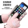 Guantes de Esquí para Mujer, Diseño de Cachorro de Dibujos Animados, Ciclismo al Aire Libre para Estudiantes, A Prueba de Frío, Forrados de Felpa, Engrosados, Compatibles con Pantalla Táctil, Guantes Cálidos de Invierno