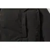 RUMENG Marca Japonesa Retro de Moda Chaqueta de Plumón para Viaje de Negocios Hombres Invierno Holgada Cuello Alto de Pie Cálida Chaqueta de Plumón de Pato Blanca