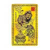 Suprimentos de Fábrica Cartas de Metal de Buda Wu Caishen O Zhang Gongming, Vários Enfeites de Cartas da Série Caishen, Liga de Alumínio-Magnésio