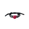 Pulseira Naruto Sharingan Unissex Trançada Acessórios Periféricos de Anime Estilo Casal Pingente Substituível