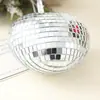 Conjunto combinado de bola de discoteca en forma de corazón de gran venta transfronteriza Decoraciones de ambiente para bares navideños Adornos de bola de espejo