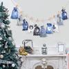 Bolsas de Presente de Natal 2026 24 Bolsas Penduradas de Calendário do Advento Sacolas de Doces de Cetim com Cordão Conjunto de Bolsas com Cordão de Contagem Regressiva