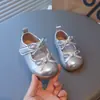 Zapatos de Cuero Bajos para Niños 2026 Primavera y Otoño Nuevo Estilo Coreano Zapatos de Cuero Pequeños Suaves con Lazo de Princesa para Niñas