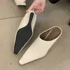 Mules Cerrados de Tacón de Cuña Chuyuji Fashion, Suela Suave Cómoda, que Aumentan la Altura, Zapatos de Trabajo Elegantes para Mujer