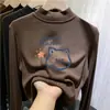 Nueva colección de otoño e invierno de capas base de forro polar para niños: Camisetas interiores de manga larga con cuello alto, cálidas y cómodas, para niñas pequeñas y niños pequeños