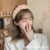 Diadema Trenzada de Gasa Celebridad de Internet Nueva Fresca Color Sólido Diadema Vintage Lavado de Cara Borde Ancho Hebilla de Acabado Accesorios para Cabello Roto