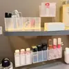 Set combinado para uso doméstico, gabinete de espejo sin taladro, caja de almacenamiento transparente, set de labiales y cosméticos, almacenamiento simple en puerta de gabinete