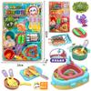 Envío gratuito, juego educativo de simulación de pizza para niñas, cocina, caja de regalo, traje, organización, clase, lote, juguetes