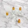 Botella Octogonal Pequeña de Vidrio con Bola Roll-On para Aceite Esencial 3ml 6ml 9ml 12ml Botella Roll-On Sub-Botella de Esencia Cosmética
