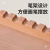 Pintura Artística Coche Móvil Herramienta para Pintura al Óleo Carrito de Tres Niveles Madera Maciza Estante de Almacenamiento de Pintura Carrito de Almacenamiento de Pintura de Madera