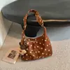 Bolsa de ombro com poá estilo coreano para mulheres, novo modelo 2026, bolsa tote grande para o dia a dia, bolsa transversal simples e versátil