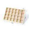 Caja de Almacenamiento Caja de Madera Escritorio Múltiples Compartimentos Cuadrados Compartimentos Cuadrados Cajón Compartimento Bandeja para Perlas Venta Directa de Fábrica Compartimentos de Madera