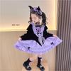 Disfraz de Halloween para Bebé Niña Falda de Invierno Lolita Kuromi Vestido Estilo Otoño e Invierno para Niñas Vestido de Princesa