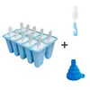 Molde de Silicone para Sorvete DIY Reutilizável Doméstico 4 Cavidades ou 6 Cavidades ou 10 Cavidades ou 12 Cavidades Molde de Silicone para Picolé